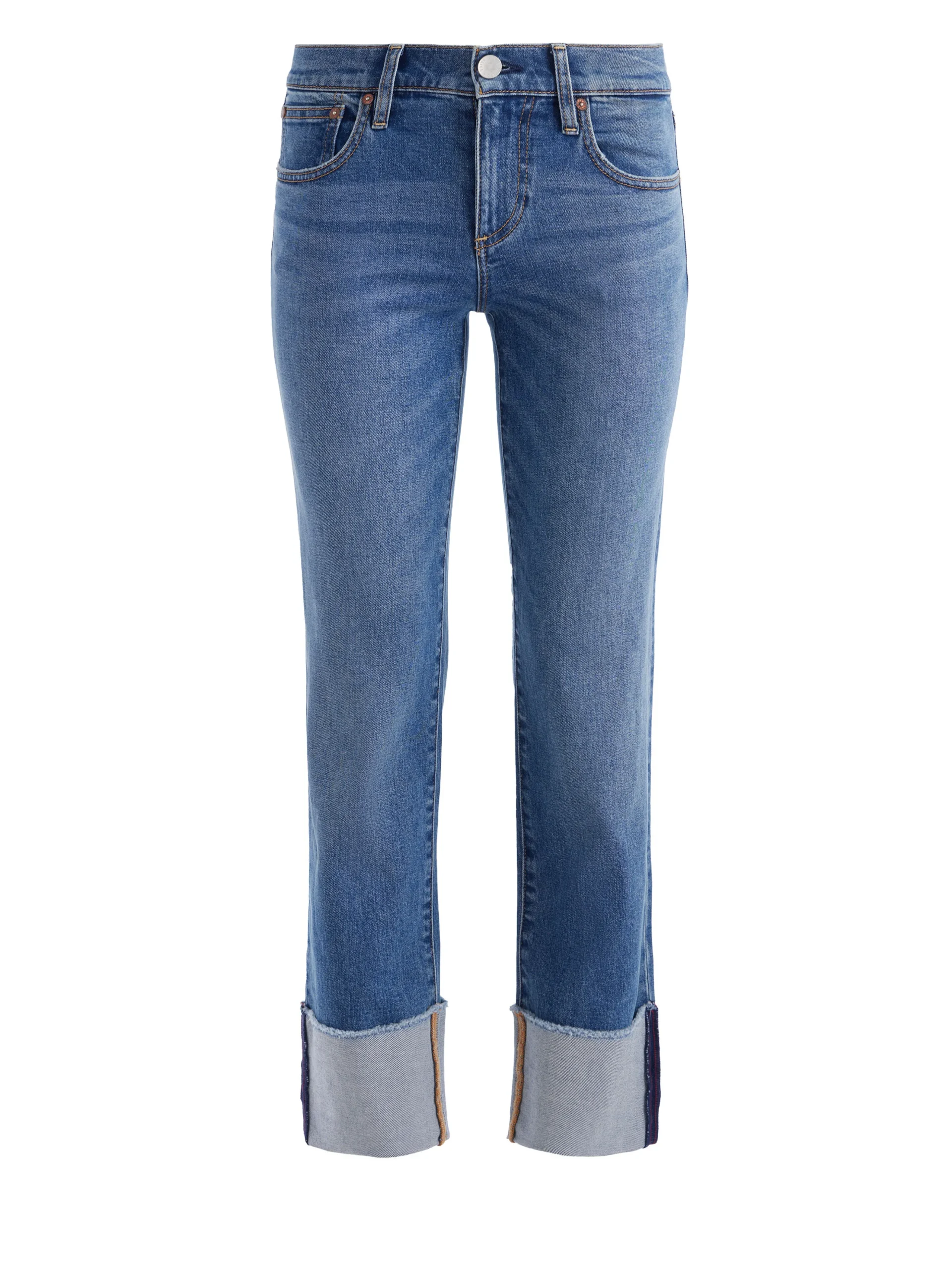 Alice and Olivia ABILENE LOW RISE CUFFED JEAN LOLA BLUE*FEATURED SHOPS | FEATURED SHOPS | CLOTHING | CLOTHING