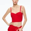 Alice and Olivia ADARA BUSTIER TOP PERFECT RUBY*CLOTHING