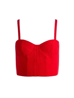 Alice and Olivia ADARA BUSTIER TOP + JOETTE LOW RISE CARGO PANT *CLOTHING