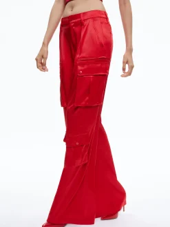 Alice and Olivia ADARA BUSTIER TOP + JOETTE LOW RISE CARGO PANT *CLOTHING