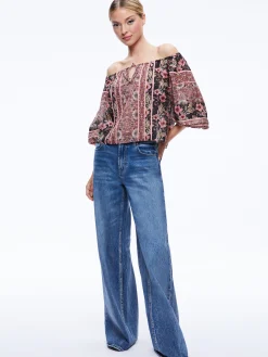 Alice and Olivia ALTA OFF THE SHOULDER TOP *CLOTHING
