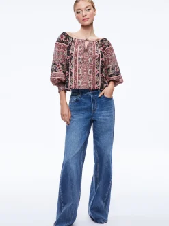 Alice and Olivia ALTA OFF THE SHOULDER TOP *CLOTHING