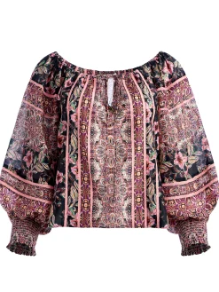 Alice and Olivia ALTA OFF THE SHOULDER TOP *CLOTHING
