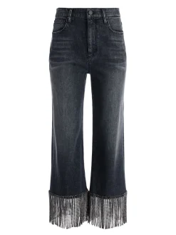 Alice and Olivia AMAZING CRYSTAL FRINGE HEM JEAN *FEATURED SHOPS | CLOTHING | CLOTHING