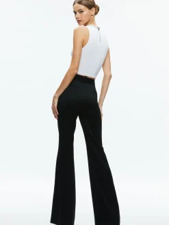 Alice and Olivia AMITY EMBELLISHED NECK CROPPED TANK *CLOTHING