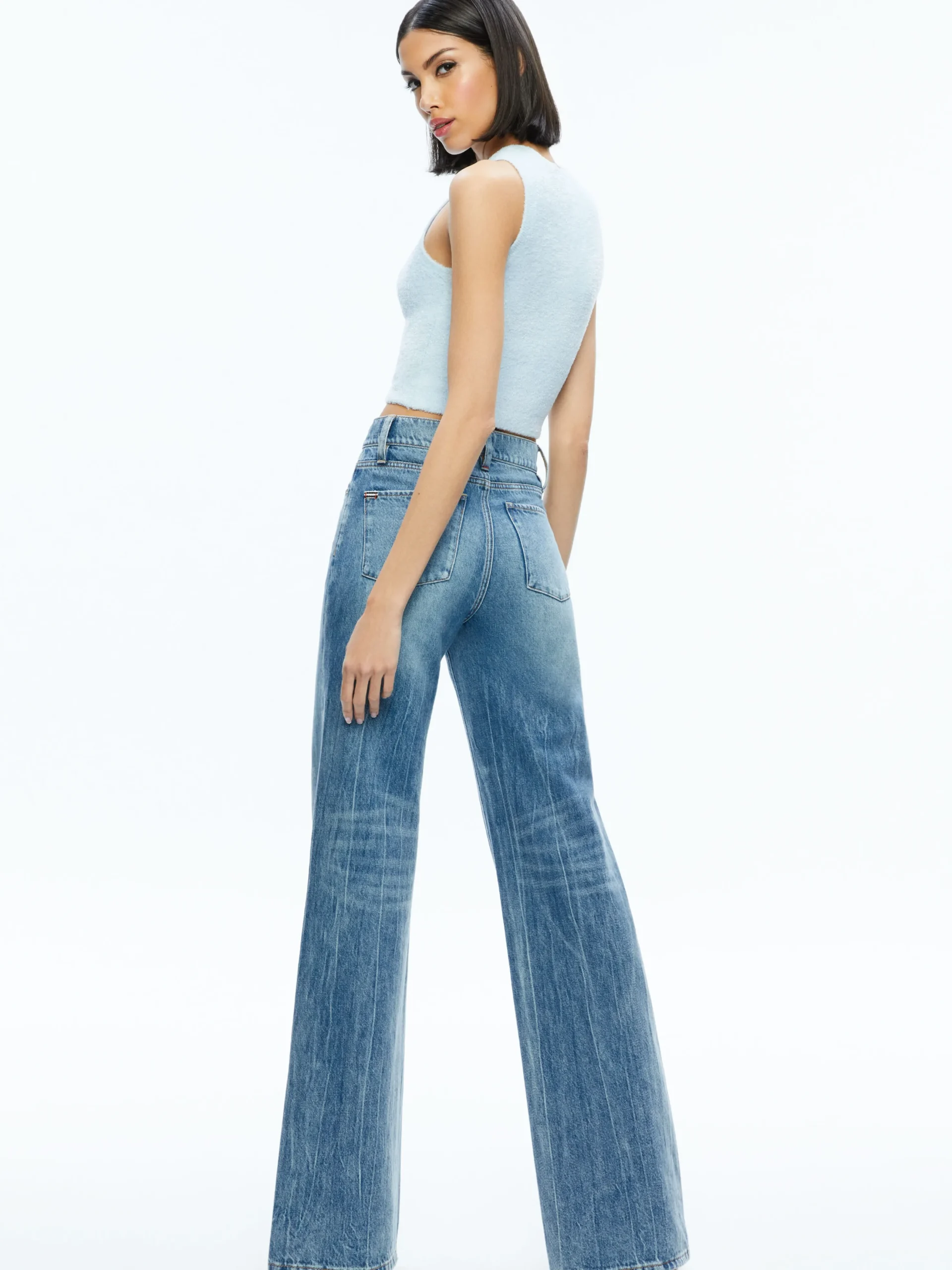 Alice and Olivia AMITY SLEEVELESS CROPPED TANK *CLOTHING