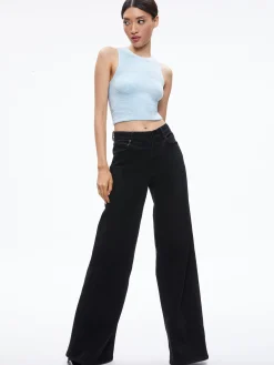 Alice and Olivia AMITY SLEEVELESS CROPPED TANK *CLOTHING