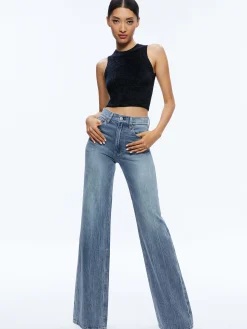 Alice and Olivia AMITY SLEEVELESS CROPPED TANK *CLOTHING | CLOTHING