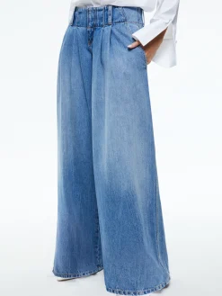 Alice and Olivia ANDERS LOW RISE PLEATED JEAN *FEATURED SHOPS | CLOTHING | CLOTHING