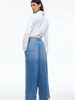 Alice and Olivia ANDERS LOW RISE PLEATED JEAN *FEATURED SHOPS | CLOTHING | CLOTHING