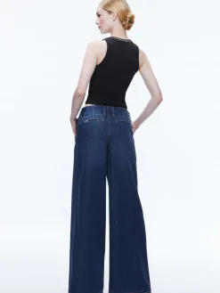 Alice and Olivia ANDERS LOW RISE PLEATED JEAN *FEATURED SHOPS | CLOTHING | CLOTHING