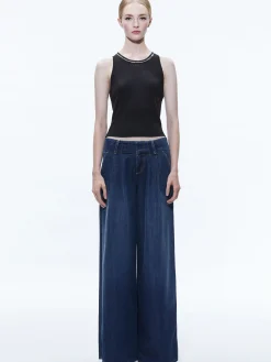 Alice and Olivia ANDERS LOW RISE PLEATED JEAN *FEATURED SHOPS | CLOTHING | CLOTHING