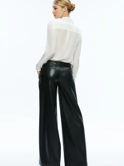 Alice and Olivia ANDERS VEGAN LEATHER LOW RISE PANT *FEATURED SHOPS | FEATURED SHOPS | CLOTHING