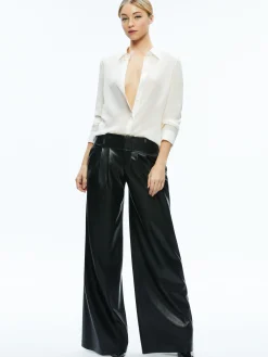 Alice and Olivia ANDERS VEGAN LEATHER LOW RISE PANT *FEATURED SHOPS | FEATURED SHOPS | CLOTHING