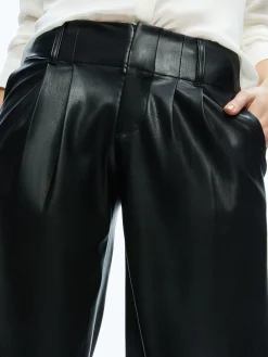 Alice and Olivia ANDERS VEGAN LEATHER LOW RISE PANT *FEATURED SHOPS | FEATURED SHOPS | CLOTHING