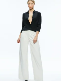 Alice and Olivia ANDERS VEGAN LEATHER LOW RISE PANT *FEATURED SHOPS | FEATURED SHOPS | CLOTHING