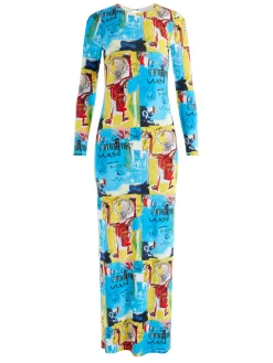 Alice and Olivia A+O X BASQUIAT DELORA MAXI DRESS UNTITLED*FEATURED SHOPS | DRESSES | DRESSES | CLOTHING
