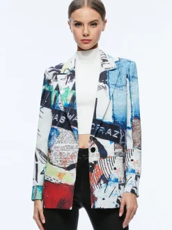Alice and Olivia A+O X BASQUIAT DENNY BLAZER CONFIDENTIAL*CLOTHING