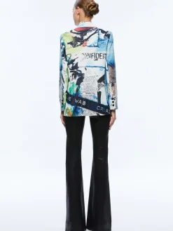 Alice and Olivia A+O X BASQUIAT DENNY BLAZER CONFIDENTIAL*CLOTHING
