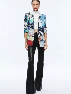 Alice and Olivia A+O X BASQUIAT DENNY BLAZER CONFIDENTIAL*CLOTHING