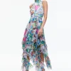 Alice and Olivia A+O X BASQUIAT EVELYN MAXI DRESS UNBREAKABLE*DRESSES | DRESSES | CLOTHING