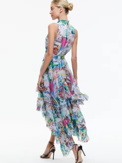 Alice and Olivia A+O X BASQUIAT EVELYN MAXI DRESS UNBREAKABLE*DRESSES | DRESSES | CLOTHING