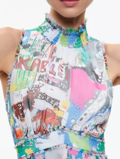 Alice and Olivia A+O X BASQUIAT EVELYN MAXI DRESS UNBREAKABLE*DRESSES | DRESSES | CLOTHING