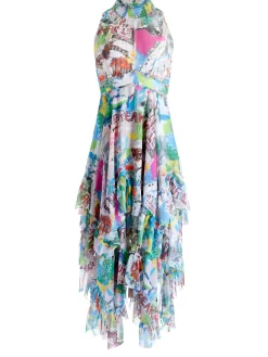 Alice and Olivia A+O X BASQUIAT EVELYN MAXI DRESS UNBREAKABLE*DRESSES | DRESSES | CLOTHING