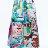 Alice and Olivia A+O X BASQUIAT TINA TEA LENGTH SKIRT UNBREAKABLE*FEATURED SHOPS | CLOTHING