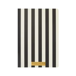 Alice and Olivia A+O X FABFITFUN JOURNAL POSITANO STRIPE SM BLACK*CLOTHING