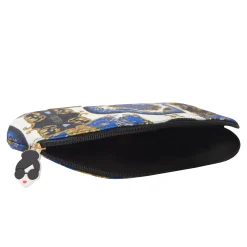 Alice and Olivia A+O X FABFITFUN PENCIL POUCH REGAL ROMANCE SAPPHIRE*CLOTHING