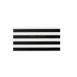 Alice and Olivia A+O X FABFITFUN STICKY NOTE SET POSITANO STRIPE SM BLACK*CLOTHING