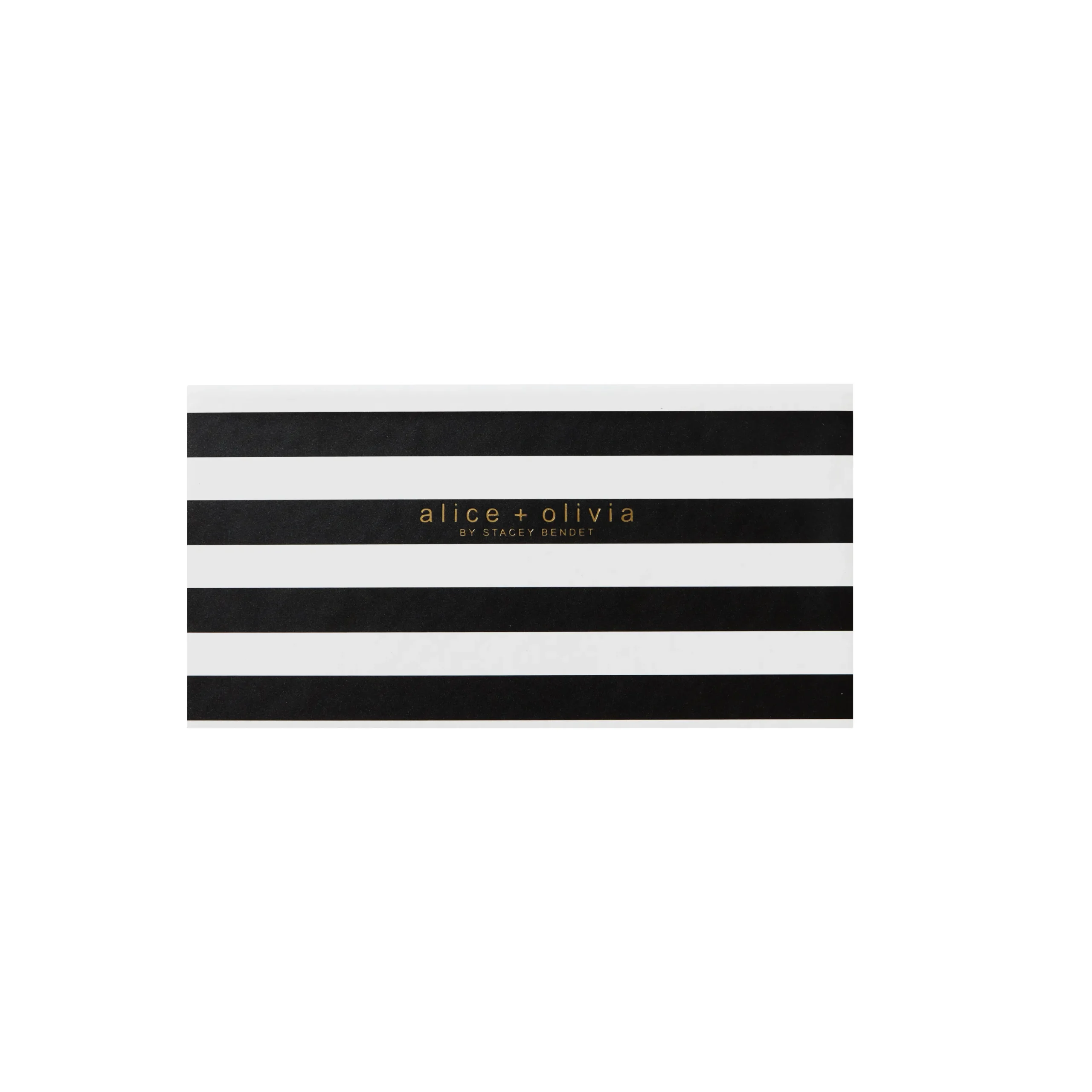 Alice and Olivia A+O X FABFITFUN STICKY NOTE SET POSITANO STRIPE SM BLACK*CLOTHING