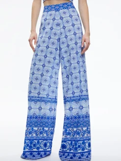 Alice and Olivia ATHENA WIDE LEG PANT GREEK TILE*CLOTHING