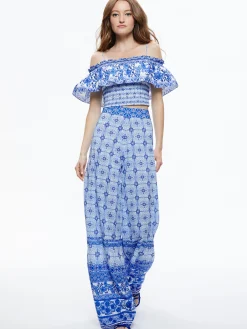 Alice and Olivia ATHENA WIDE LEG PANT GREEK TILE*CLOTHING