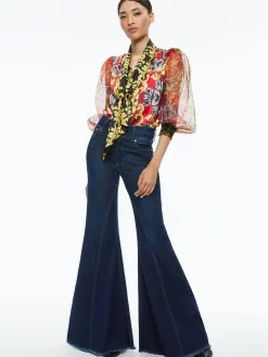 Alice and Olivia BEAUTIFUL HIGH RISE RUFFLE HEM JEAN DREAM ON*FEATURED SHOPS | CLOTHING | CLOTHING