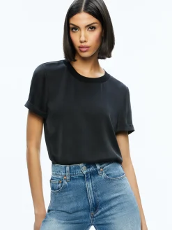 Alice and Olivia BRADEN DROP SHOULDER TEE *FEATURED SHOPS | CLOTHING