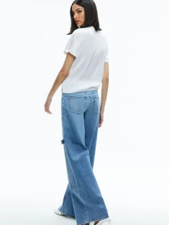 Alice and Olivia BRADEN DROP SHOULDER TEE *FEATURED SHOPS | CLOTHING