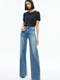 Alice and Olivia BRADEN DROP SHOULDER TEE *FEATURED SHOPS | CLOTHING