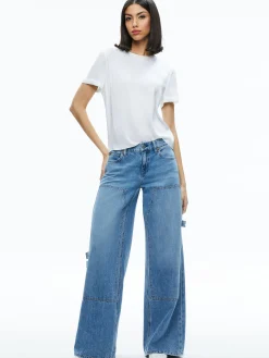 Alice and Olivia BRADEN DROP SHOULDER TEE *FEATURED SHOPS | CLOTHING