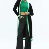 Alice and Olivia BRADFORD CARDIGAN BLACK/LIGHT EMERALD/ECRU*FEATURED SHOPS | CLOTHING