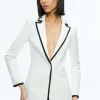 Alice and Olivia BREANN CONTRAST TRIM BLAZER OFF WHITE/BLACK*FEATURED SHOPS | FEATURED SHOPS | CLOTHING | CLOTHING