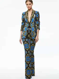 Alice and Olivia BREANN FITTED BLAZER REGAL ROMANCE SAPPHIRE*CLOTHING | CLOTHING