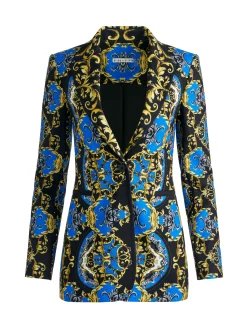 Alice and Olivia BREANN FITTED BLAZER REGAL ROMANCE SAPPHIRE*CLOTHING | CLOTHING