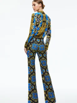 Alice and Olivia BREANN FITTED BLAZER + TEENY FIT FLARE BOOTCUT PANT *CLOTHING