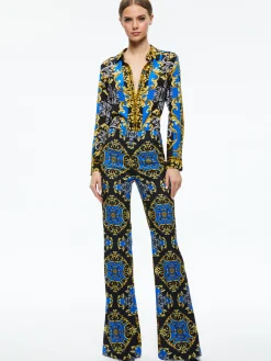 Alice and Olivia BREANN FITTED BLAZER + TEENY FIT FLARE BOOTCUT PANT *CLOTHING