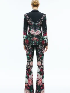 Alice and Olivia BREANN LONG FITTED BLAZER AFTER MIDNIGHT*CLOTHING