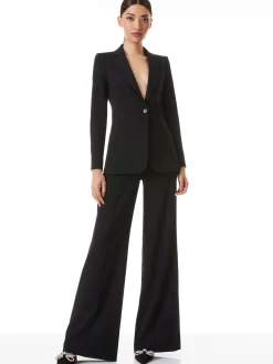 Alice and Olivia BREANN LONG FITTED BLAZER BLACK*FEATURED SHOPS | FEATURED SHOPS | CLOTHING