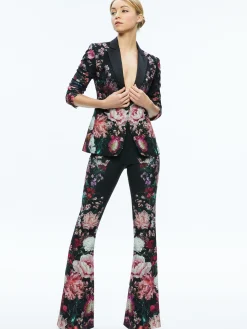 Alice and Olivia BREANN LONG FITTED BLAZER AFTER MIDNIGHT*CLOTHING