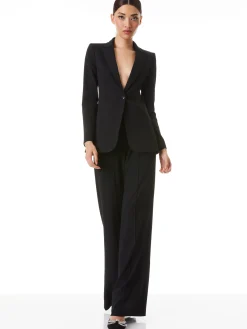 Alice and Olivia BREANN LONG FITTED BLAZER BLACK*FEATURED SHOPS | FEATURED SHOPS | CLOTHING